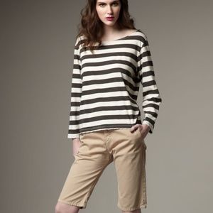 NWT Magaschoni Khaki Cotton Blend Shorts Size 0